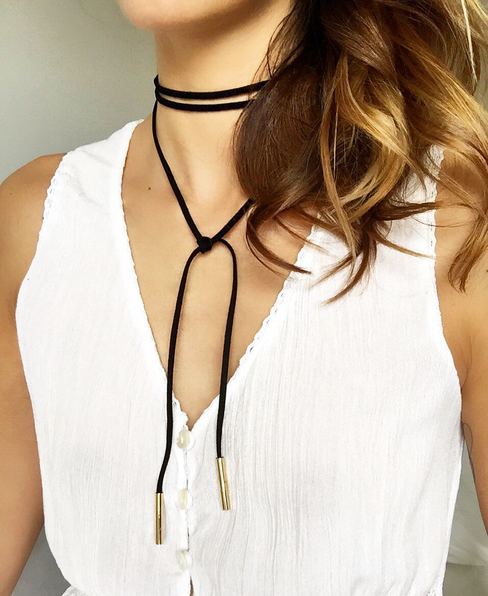 Classy timeless wrap choker