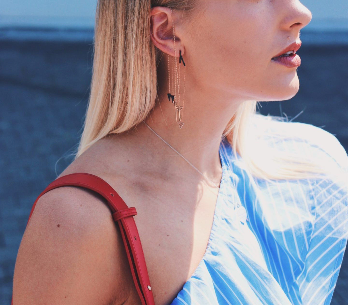 Geometrically inspired earrings