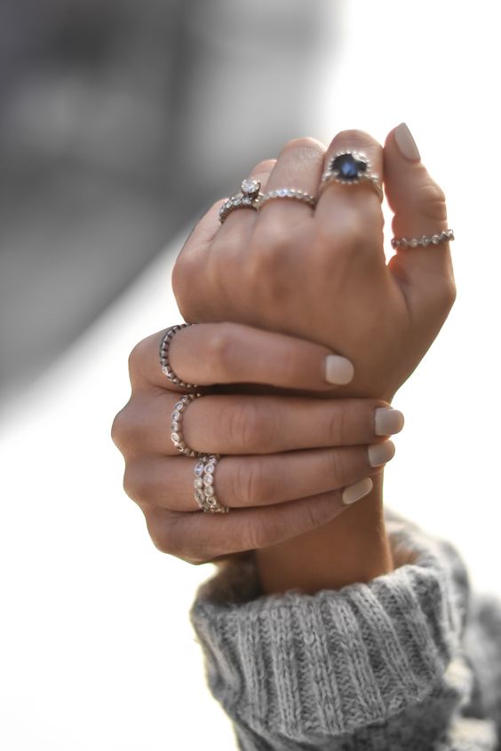 Cocktail rings, stackable rings