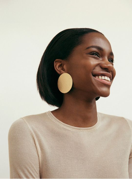 Plated gold earrings for a creative look