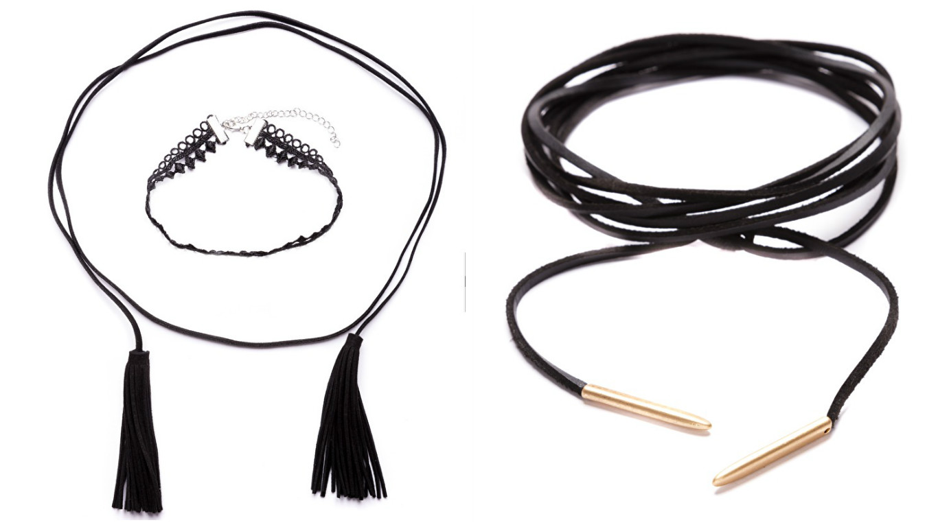 Super trendy wrap chokers for a perfect outfit