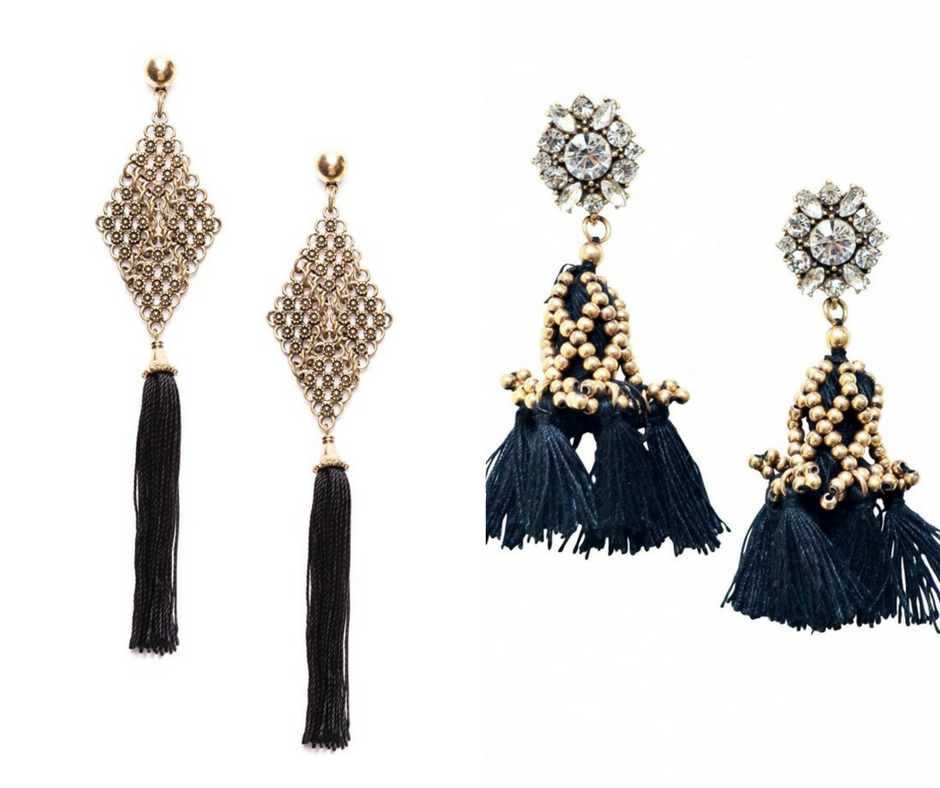 Tassel earrings, statement earrings, cute earrings