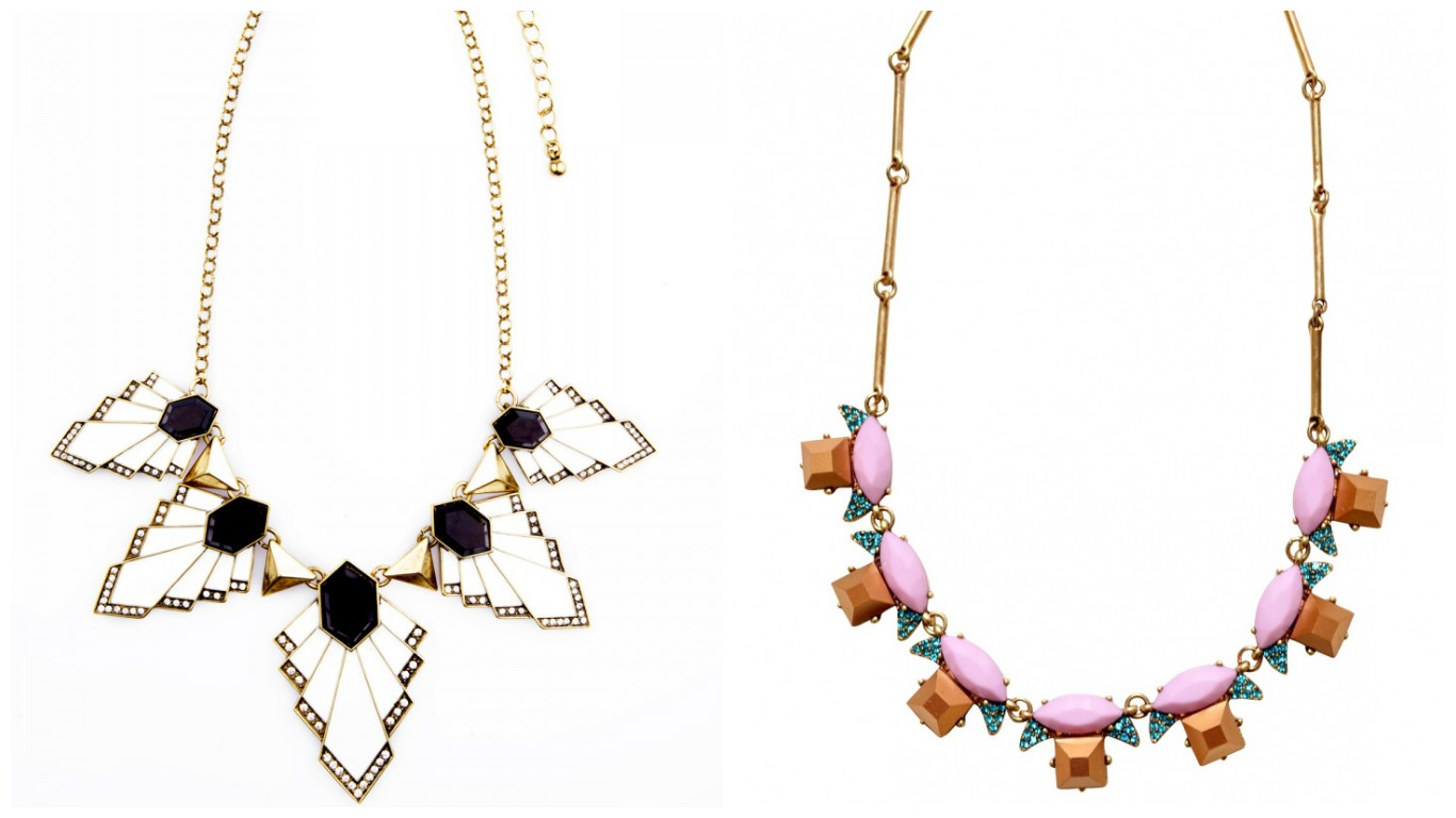 Geometrically shaped cute necklaces