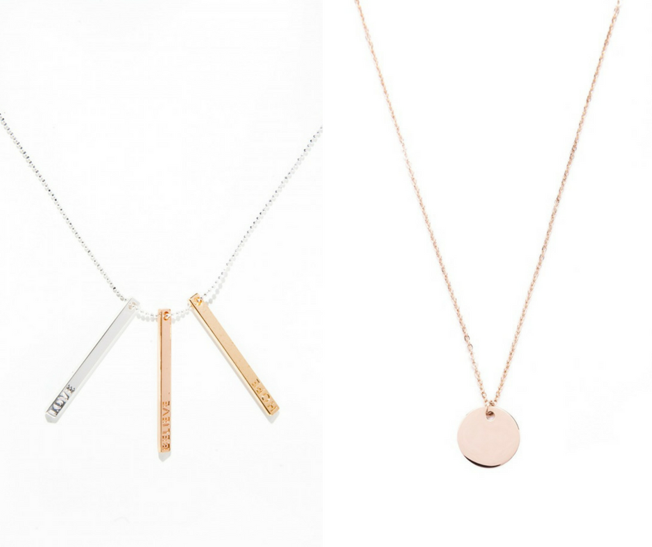 Dainty necklaces, pendant delicate necklaces