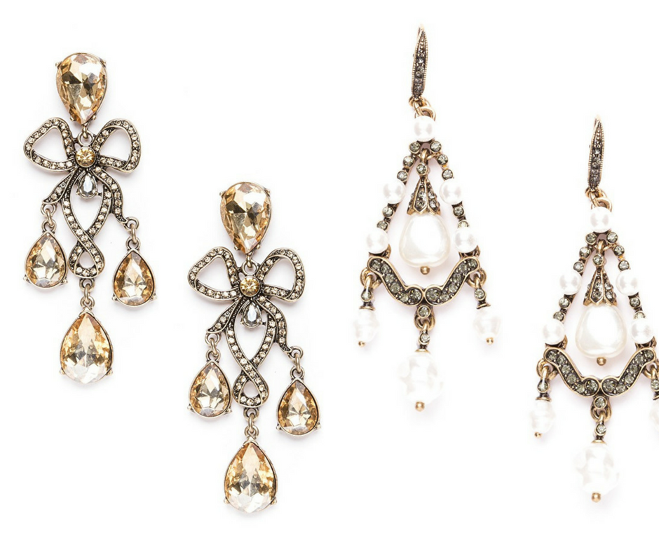 Chandelier earrings, dangling earrings