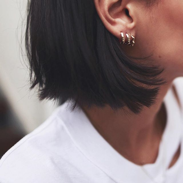 Stacked Hoop Earrings