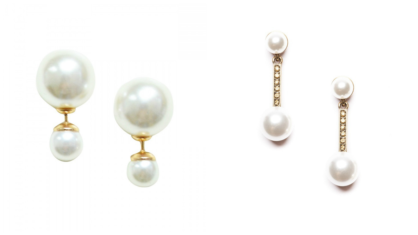 Pearl earrings