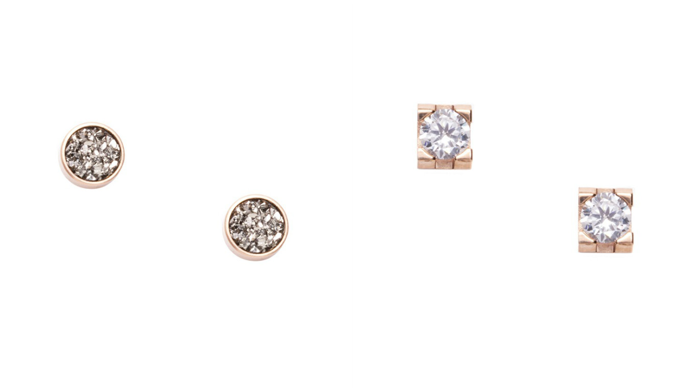 Rhinestone druzy studs