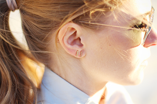 Minimalist stud earrings