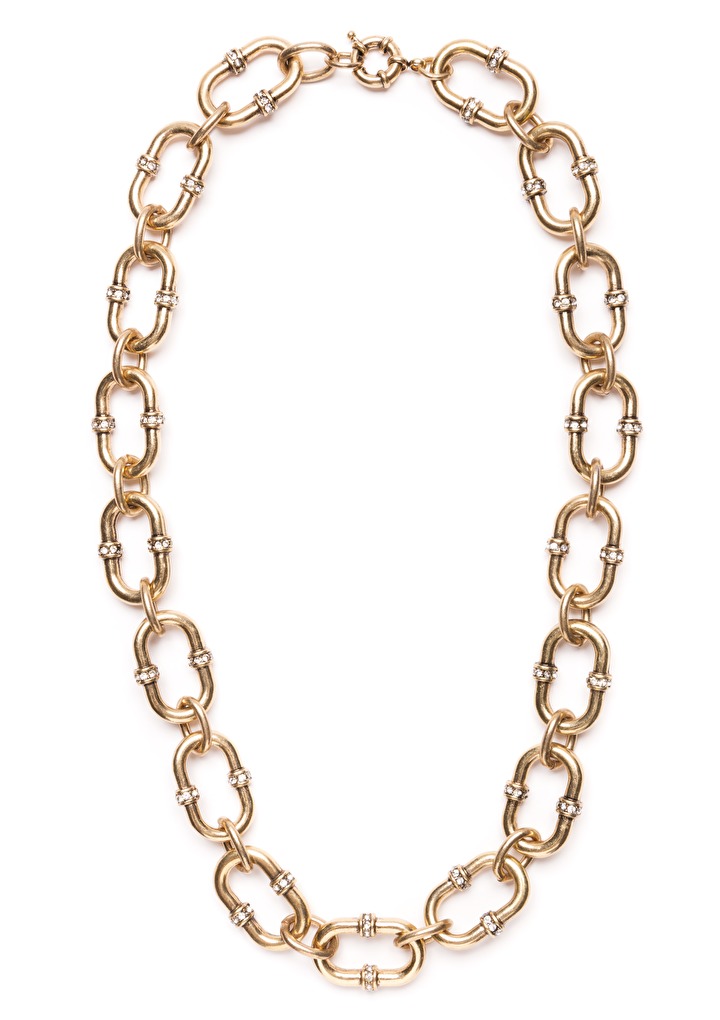 Chunky golden chain necklace