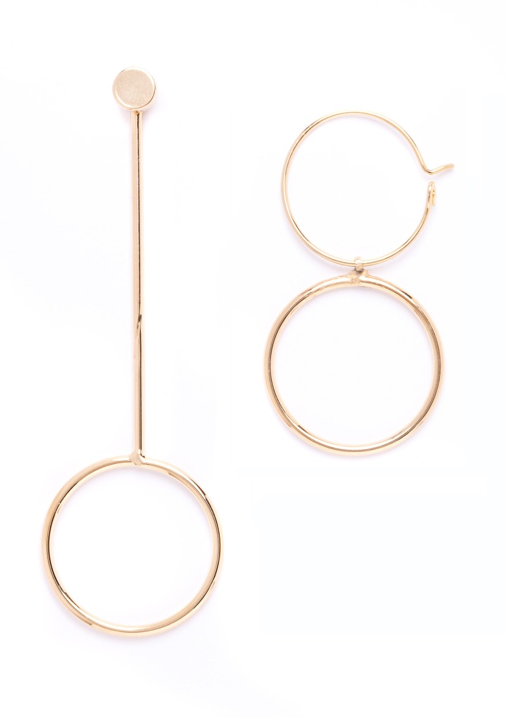 Asymmetrical Hoop Earrings