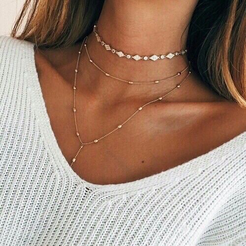 Fashion Long Necklace, Women's Fashion, Jewelry & Organizers