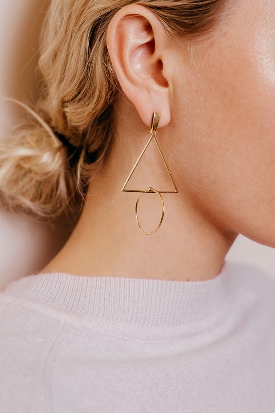 Minimalist hot sale geometric earrings