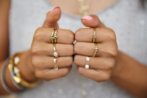 Stacked of minimalist rings 