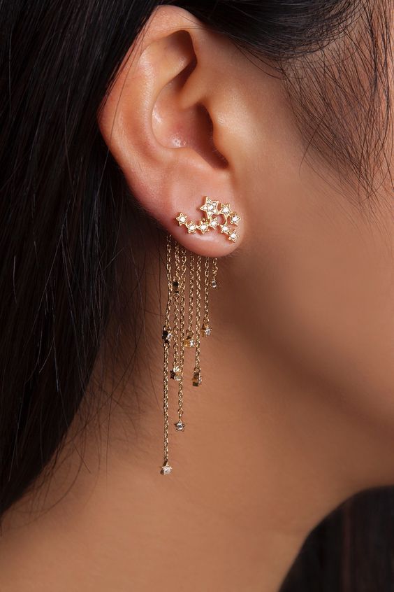 Cute rose store gold earrings