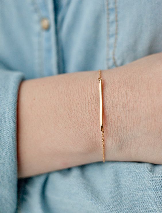 Dainty rose gold bracelets