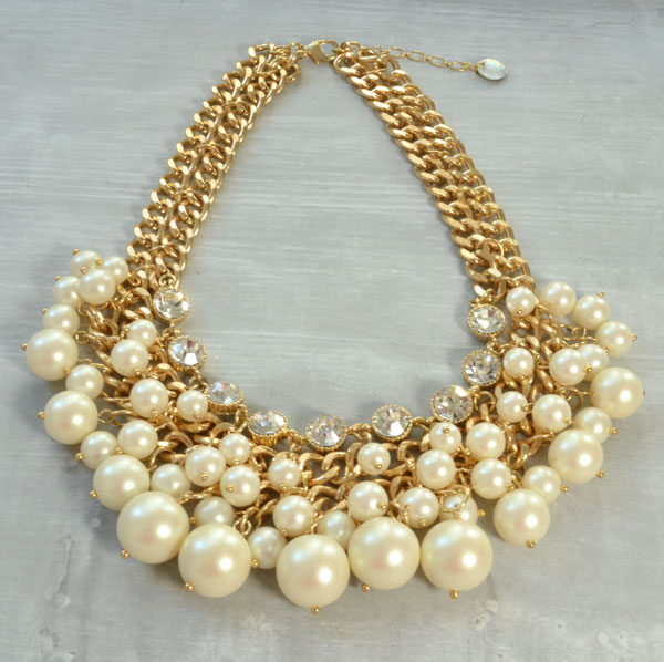 Statement Necklace with pearls