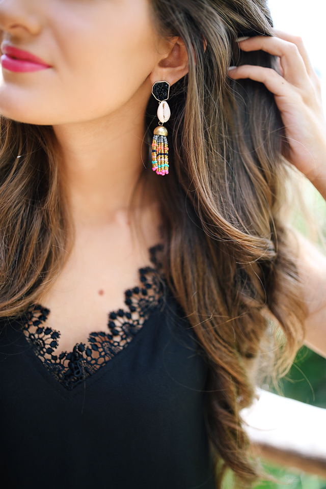 Subtle tassel earrings