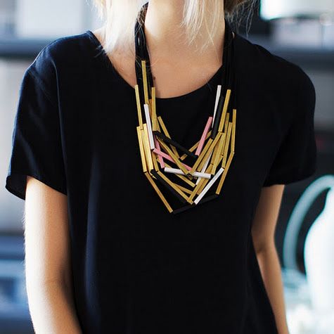 Art deco inspired necklace, statement necklace